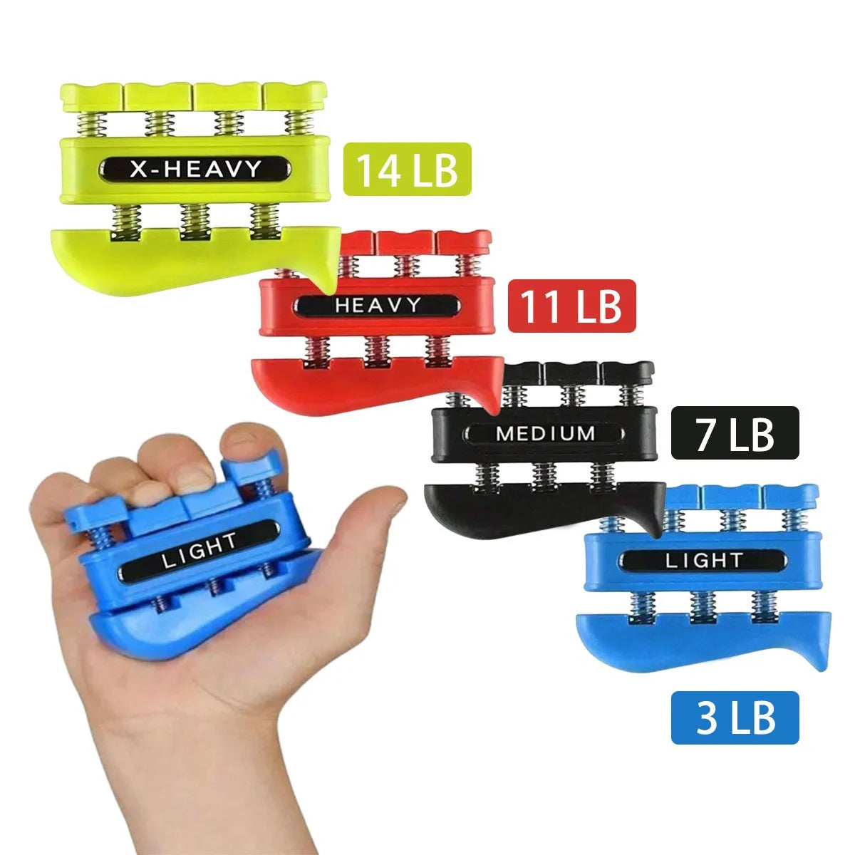 Two Hand Grip Finger Trainer Two Way Hand Strengthener Finger Rehabilitation Segmental Hand Grip Training Tool