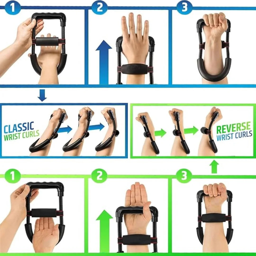 Wrist and Forearm Enhancer, Hand Exercise Device, Adjustable Tension to Improve Arm Grip Strength, Exercise Equipment, Home Gym