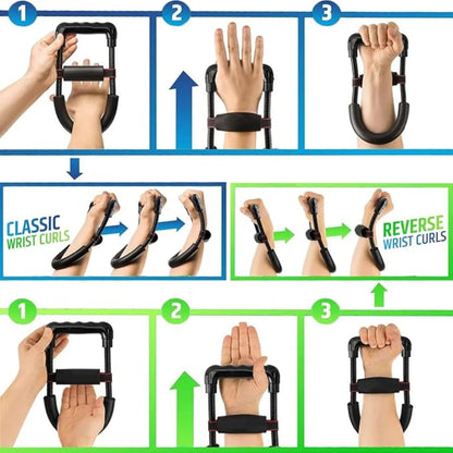 Wrist and Forearm Enhancer, Hand Exercise Device, Adjustable Tension to Improve Arm Grip Strength, Exercise Equipment, Home Gym
